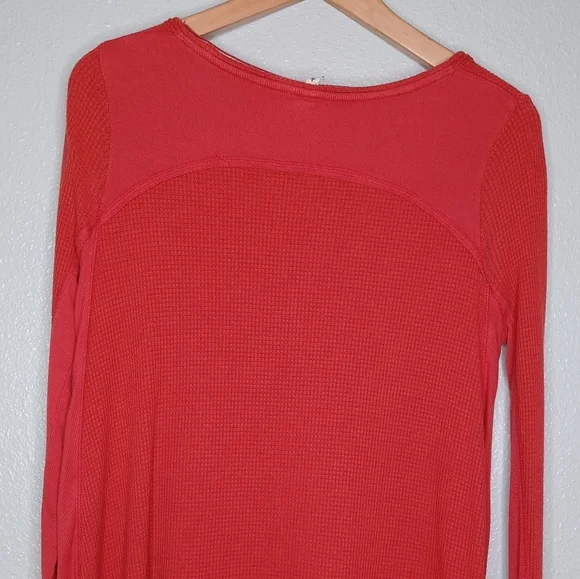 Free People Waffle Knit Distressed Sweater - Picture 7 of 13